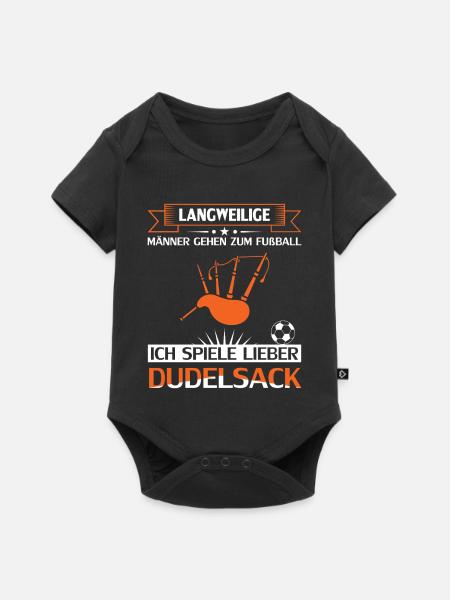 Dudelsackspieler Dudelsack Männer Geschenk - Baby Premium Kurzarmbody - Schwarz