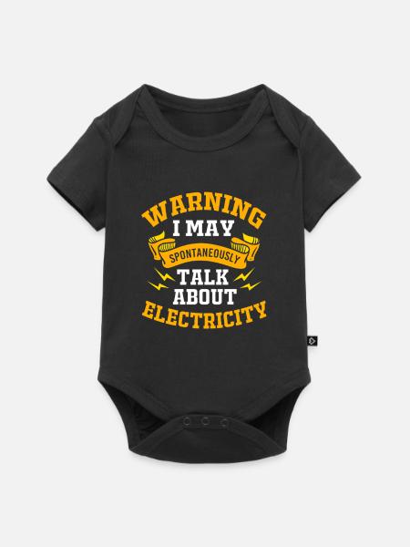 Elektroingenieur Elektriker Elektrotechnik - Baby Premium Kurzarmbody - Schwarz