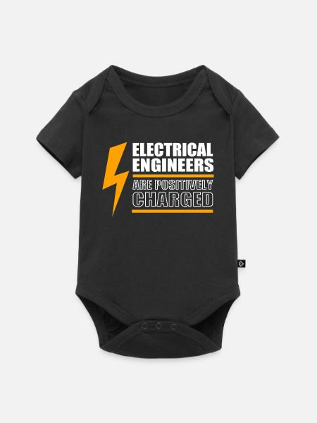Elektroingenieur Elektriker Elektrotechnik - Baby Premium Kurzarmbody - Schwarz