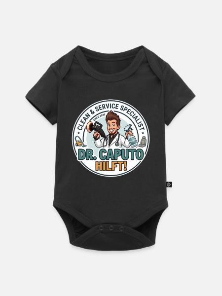 Dr. Caputo hilft - Baby Premium Kurzarmbody - Schwarz