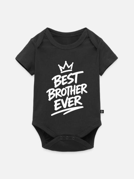 Best Brother Ever - Baby Premium Kurzarmbody - Schwarz