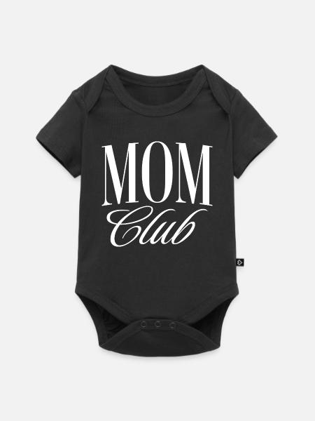 Mama Club - Baby Premium Kurzarmbody - Schwarz