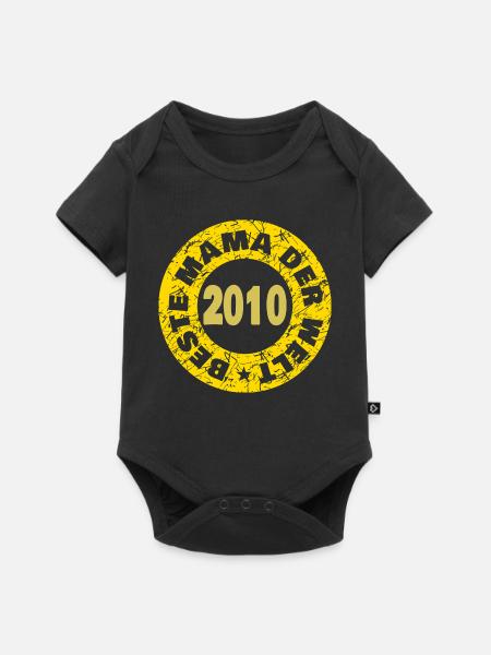2010 - Baby Premium Kurzarmbody - Schwarz