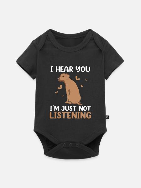 Rhodesian Ridgeback - Baby Premium Kurzarmbody - Schwarz
