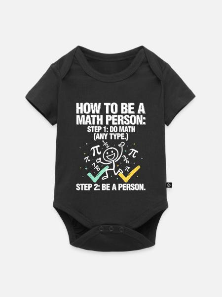 Wie man ein Mathe-T-Shirt wird - Baby Premium Kurzarmbody - Schwarz