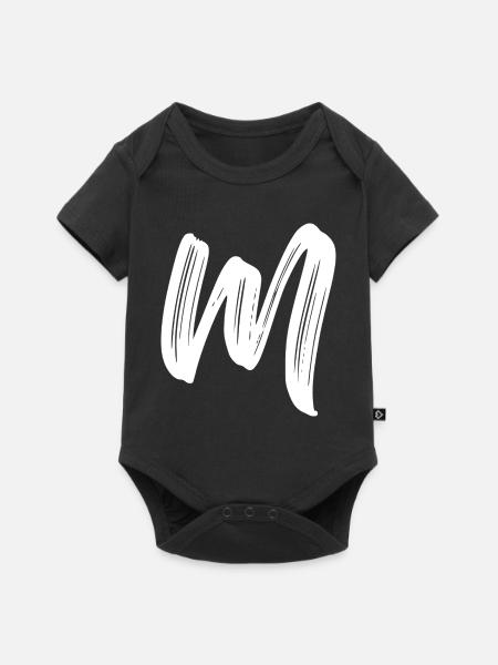 M - Baby Premium Kurzarmbody - Schwarz