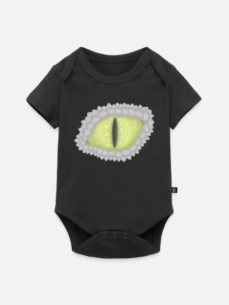 Drachenauge - Baby Premium Kurzarmbody - Schwarz