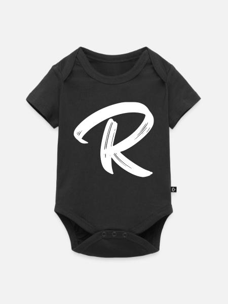 R - Baby Premium Kurzarmbody - Schwarz