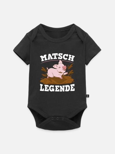 Matsch Legende - Baby Premium Kurzarmbody - Schwarz