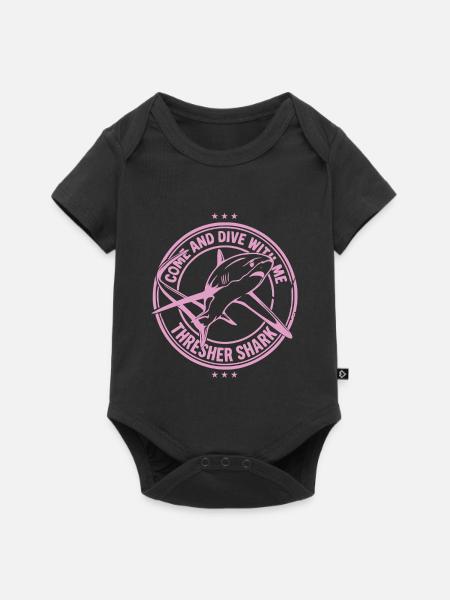Fuchshai - Komm und tauch mit mir - Baby Premium Kurzarmbody - Schwarz