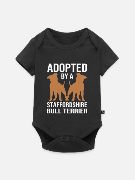 Staffordshire Bullterrier - Baby Premium Kurzarmbody - Schwarz