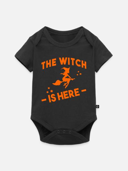 Halloween Witch - Baby Premium Kurzarmbody - Schwarz