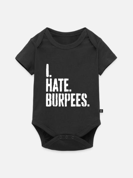 HIIT Bodyweigh Workout - Baby Premium Kurzarmbody - Schwarz
