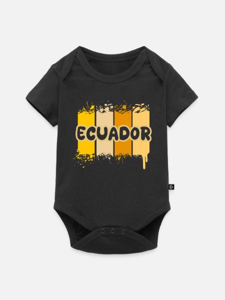 Ecuador als Urlaub - Baby Premium Kurzarmbody - Schwarz