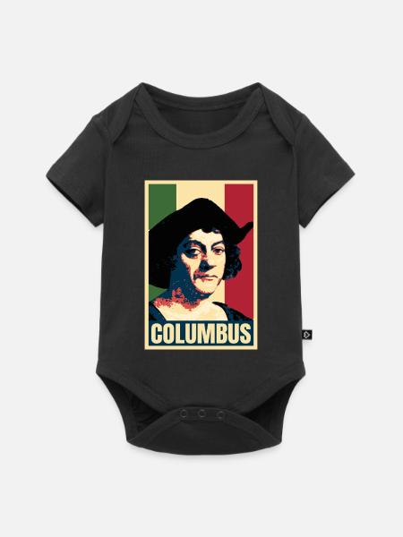 Christoph Kolumbus Entdecker Atlantikgeschichte - Baby Premium Kurzarmbody - Schwarz