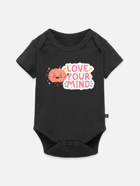 Liebe deinen Geist - Baby Premium Kurzarmbody - Schwarz