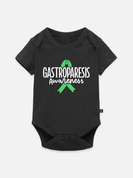 Gastroparese Aufklärung - Baby Premium Kurzarmbody - Schwarz