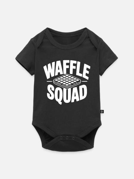 Waffle Squad - Baby Premium Kurzarmbody - Schwarz