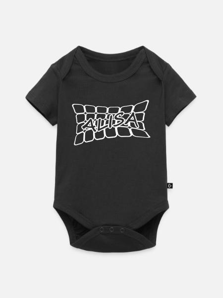 Geschenk für Alisa - Baby Premium Kurzarmbody - Schwarz