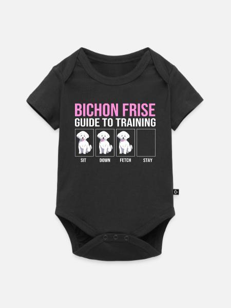 Bichon Frise - Baby Premium Kurzarmbody - Schwarz