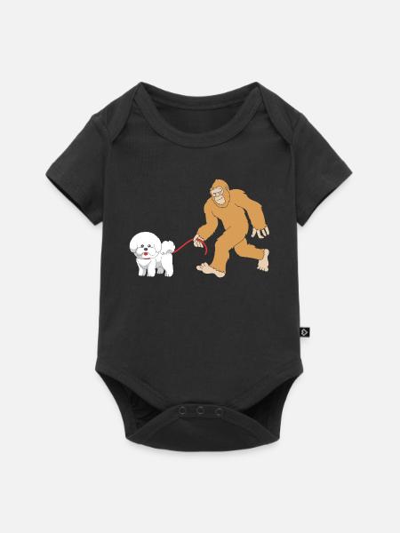 Bichon Frise - Baby Premium Kurzarmbody - Schwarz