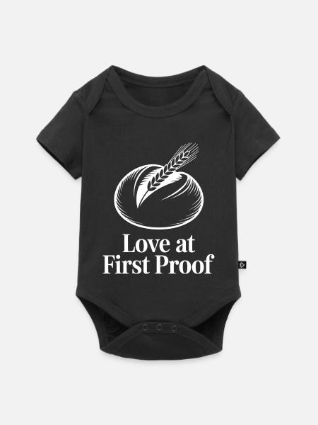 Liebe beim ersten Aufgehen - Baby Premium Kurzarmbody - Schwarz