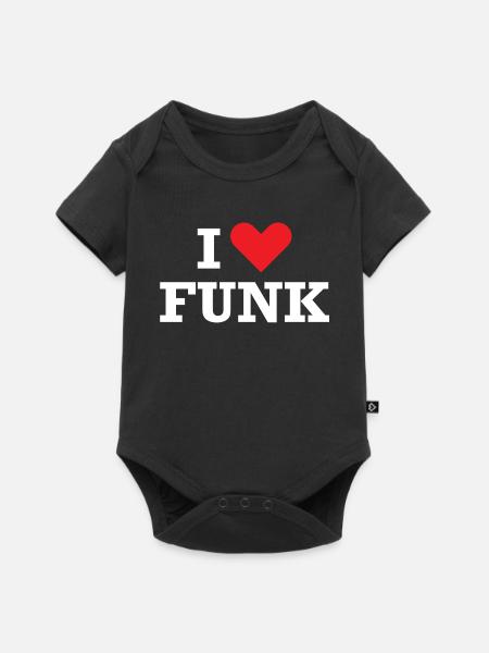 Ich liebe Funk - Baby Premium Kurzarmbody - Schwarz