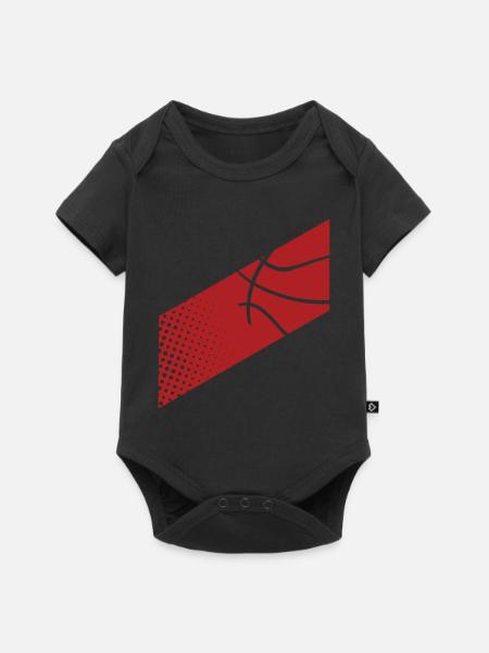 Basketball - Baby Premium Kurzarmbody - Schwarz