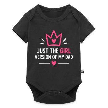 Nur die Mädchenversion meines Vaters - Baby Premium Kurzarmbody - Schwarz - Vorne