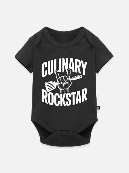 Kulinarischer Händler - Baby Premium Kurzarmbody - Schwarz