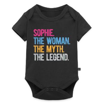 Sophie Die Frau Der Mythos Die Legende Schenke Frauen - Baby Premium Kurzarmbody - Schwarz - Vorne