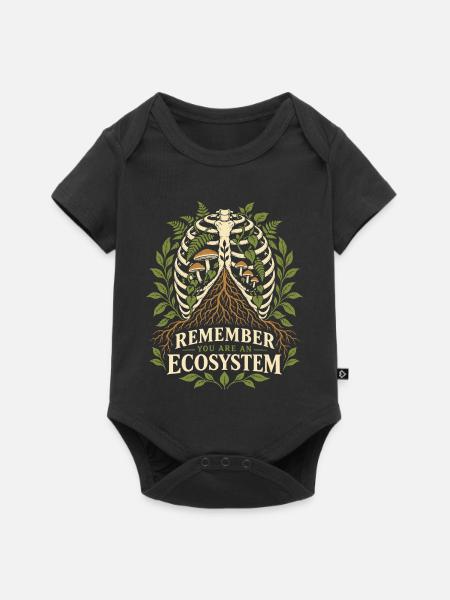 Denk daran, du bist ein Ökosystem - Baby Premium Kurzarmbody - Schwarz