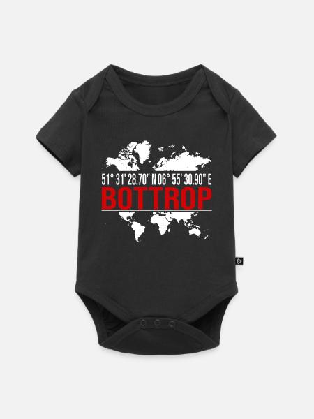 Bottrop - Baby Premium Kurzarmbody - Schwarz