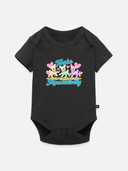 Toxische Männlichkeit - Baby Premium Kurzarmbody - Schwarz