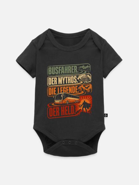 Busfahrer Mythos Legende Held - Baby Premium Kurzarmbody - Schwarz