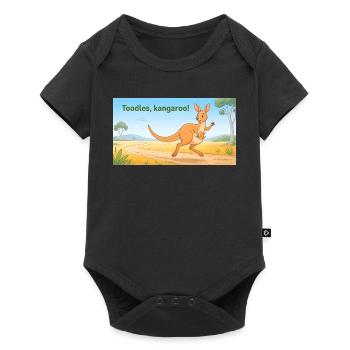 TOODLES KANGAROO - Baby Premium Kurzarmbody - Schwarz - Vorne