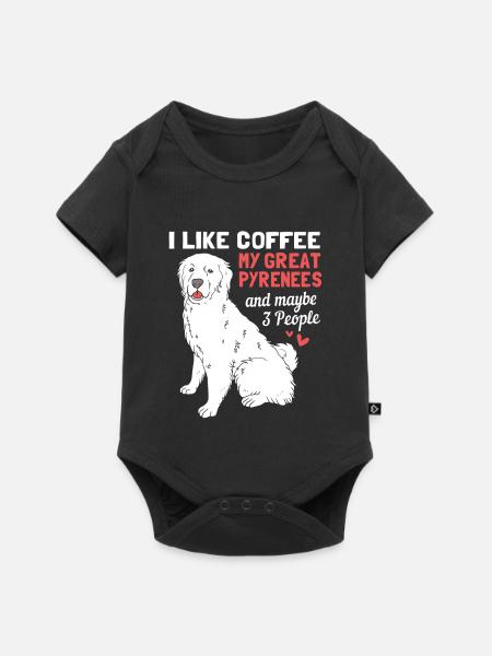 Pyrenäenhund - Baby Premium Kurzarmbody - Schwarz