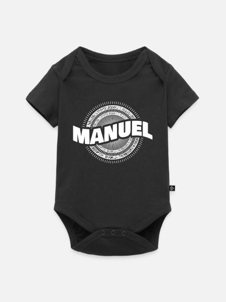 Manuel - Baby Premium Kurzarmbody - Schwarz