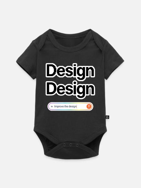 NOAI-Design - Baby Premium Kurzarmbody - Schwarz