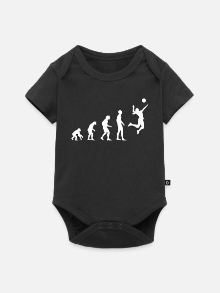 Volleyball Geschenkidee - Baby Premium Kurzarmbody - Schwarz