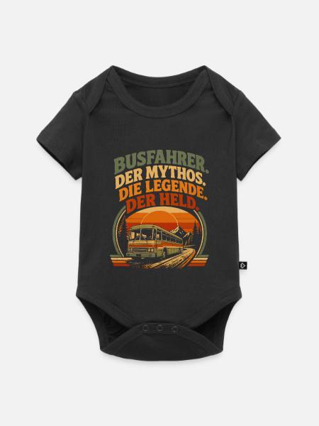 Busfahrer Mythos Legende Held - Baby Premium Kurzarmbody - Schwarz