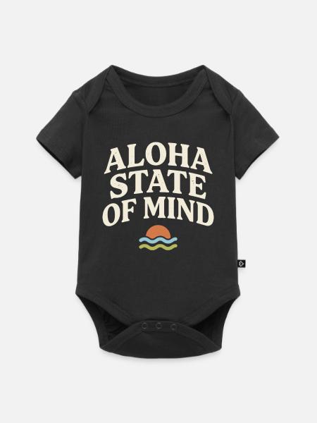 Aloha-Geisteszustand - Baby Premium Kurzarmbody - Schwarz