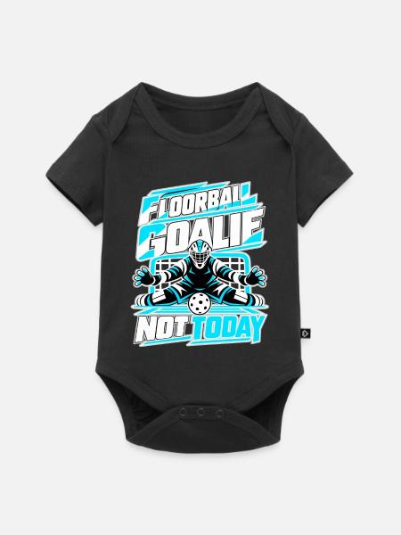 Floorball Goalie Not Today - Baby Premium Kurzarmbody - Schwarz