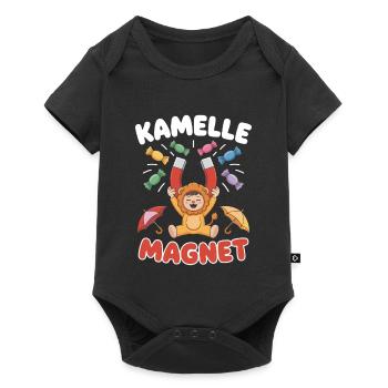 Kamelle Magnet Zoch Rosenmontag Kölner Karneval - Baby Premium Kurzarmbody - Schwarz - Vorne