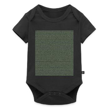 2399 Ziffern von Pi - Baby Premium Kurzarmbody - Schwarz - Vorne