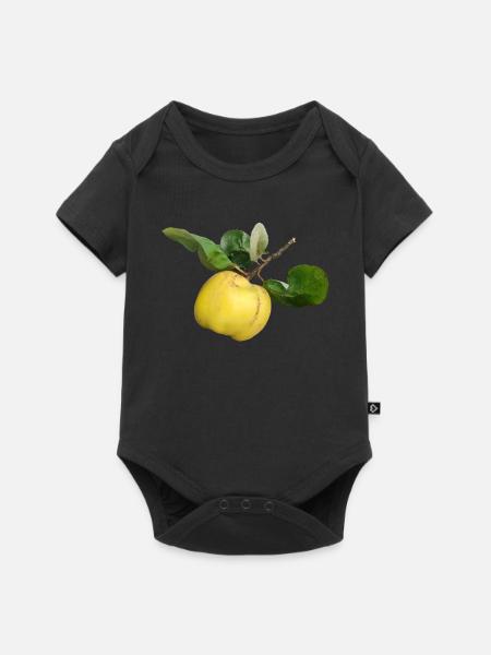 Quitte - Baby Premium Kurzarmbody - Schwarz