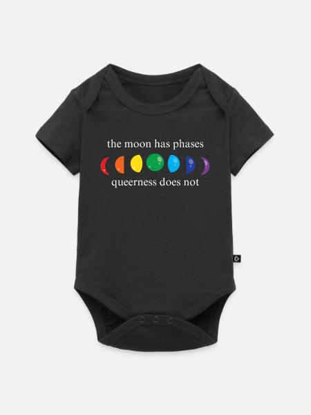 Seltsame Mondphasen - Baby Premium Kurzarmbody - Schwarz