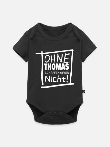 Vorname thomas - Baby Premium Kurzarmbody - Schwarz