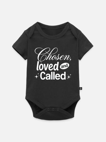 Chose, Loved, and Called - Baby Premium Kurzarmbody - Schwarz