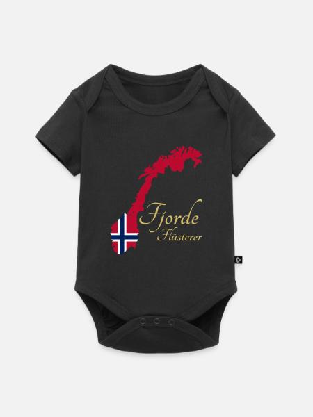 Fjorde Flüsterer - Baby Premium Kurzarmbody - Schwarz